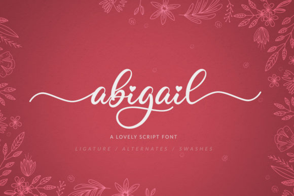 Abigail Font: A Romantic Typeface for Editorial Design