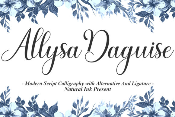 Allysa Daguise Font: A Charming Script for Crafting and Selling
