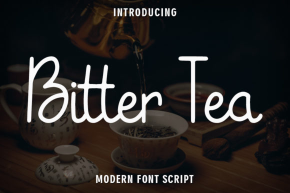 Bitter Tea: A Handwritten Typeface for Editorial Elegance