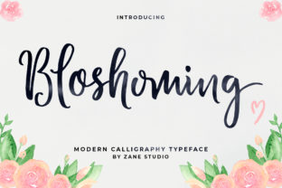 Bloshoming: A Trendy Script Font for Modern Design