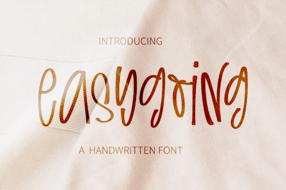 Easygoing Font: A Handwritten Typeface That Works for Crafters