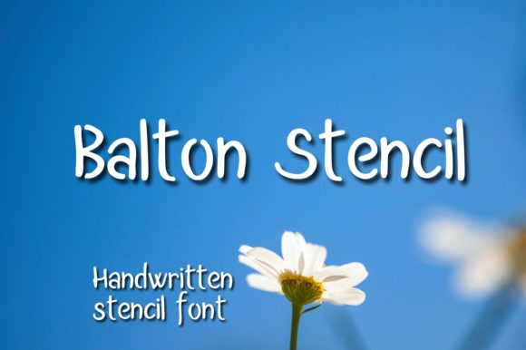 Enhance Your Web Design with the Balton Stencil Handwritten Font