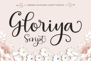 Gloriya: A Sweet Script Font for Editorial Design