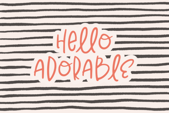 Hello Adorable: A Playful Font for Digital Branding and Web Design