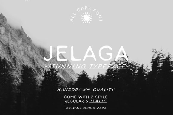 Jelaga Font: A Handwritten Typeface That Adds Vintage Charm to Branding