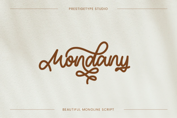 Mondany: A Script Font That Elevates Brand Identity