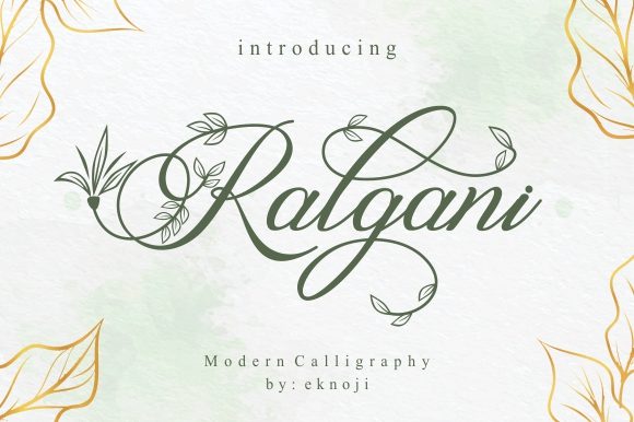 Ralgani: A Romantic Font for Business Branding