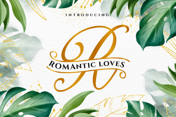 Romantic Loves Monogram: A Premium Script Font for Branding Magic