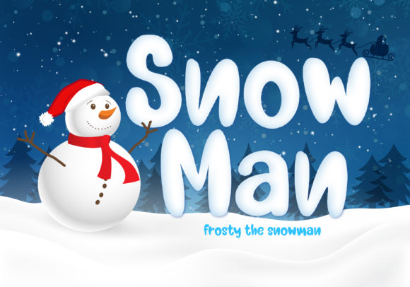 Snow Man Font Review: A Chunky Display Typeface for Bold Branding